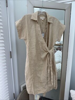 Talbots NWT Linen Wrap Dress Haven Collection XXS 
Beautiful Summer Dress Classy